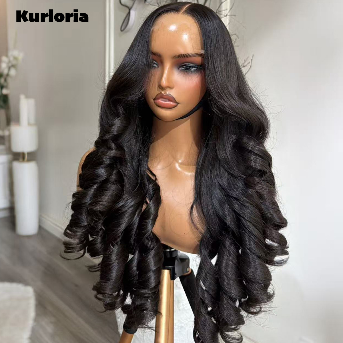 Glueless Wear And Go Human Hair Wig - %100 İnsan Saçı, Doğal Siyah Renk,