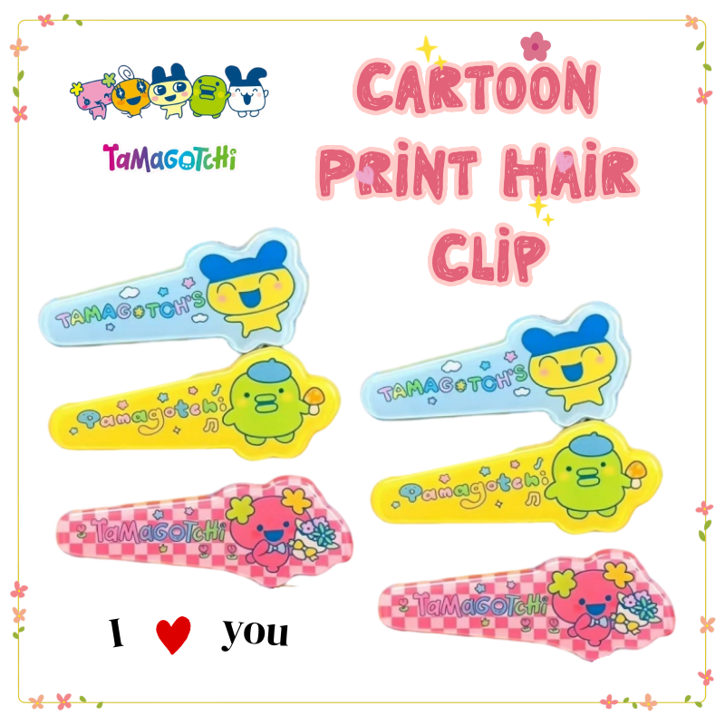 Hair Bundles - Yeni Tamagotchi Mametchi Kuchipatchi Karikatür Baskılı