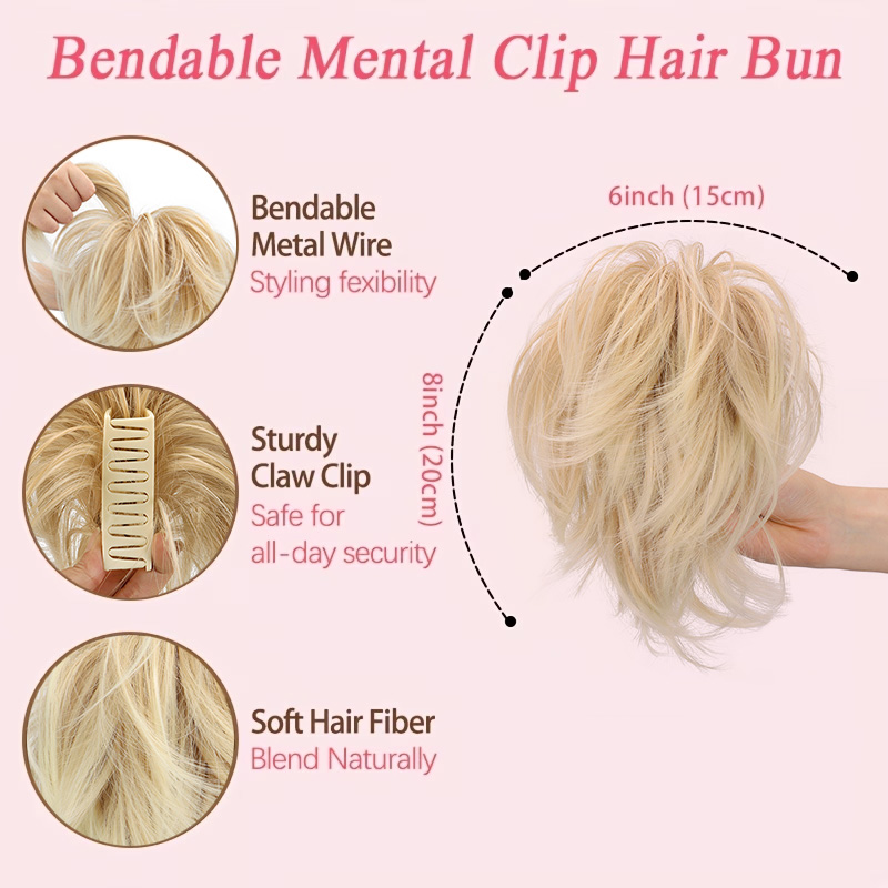 Sentetik Pençe Tokalı At Kuyru - Claw Clip Messy Bun Hair Piece incelemesi ve fiyatı